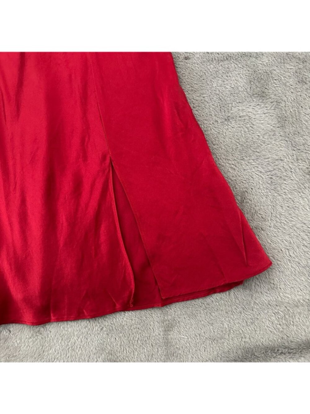 Vintage 90s Y2K Victoria's Secret 100% Silk Red Slip Dress Mini SMALL - Picture 2 of 9